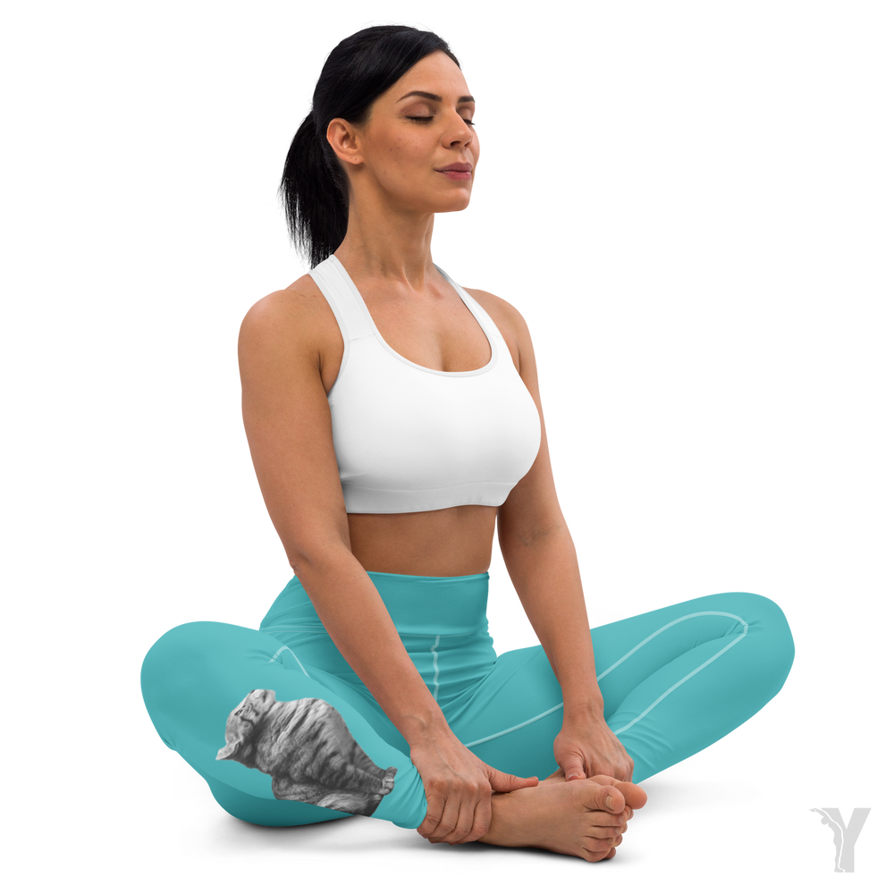 Legging de Yoga - Chat tête en haut-YOFE YOGA