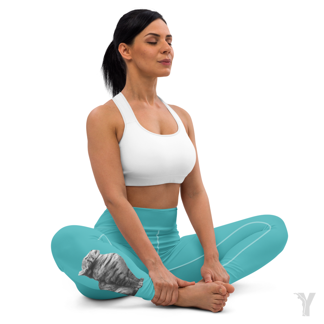Legging de Yoga - Chat tête en haut-YOFE YOGA