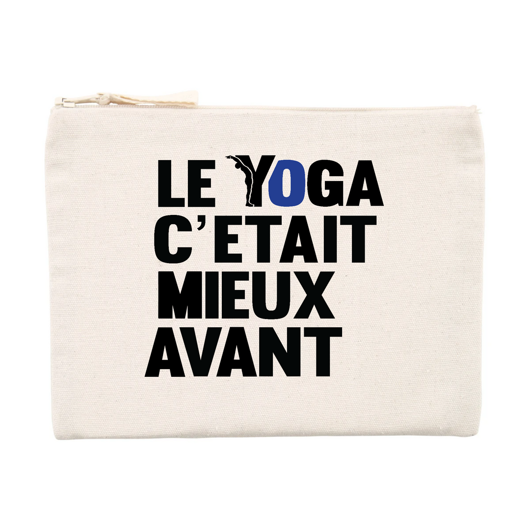 pochette - le yoga c'était mieux avant-Pochette maquillage - DTG-YOFE YOGA