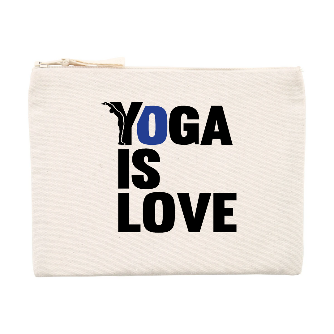 pochette - yoga is love-Pochette maquillage - DTG-YOFE YOGA