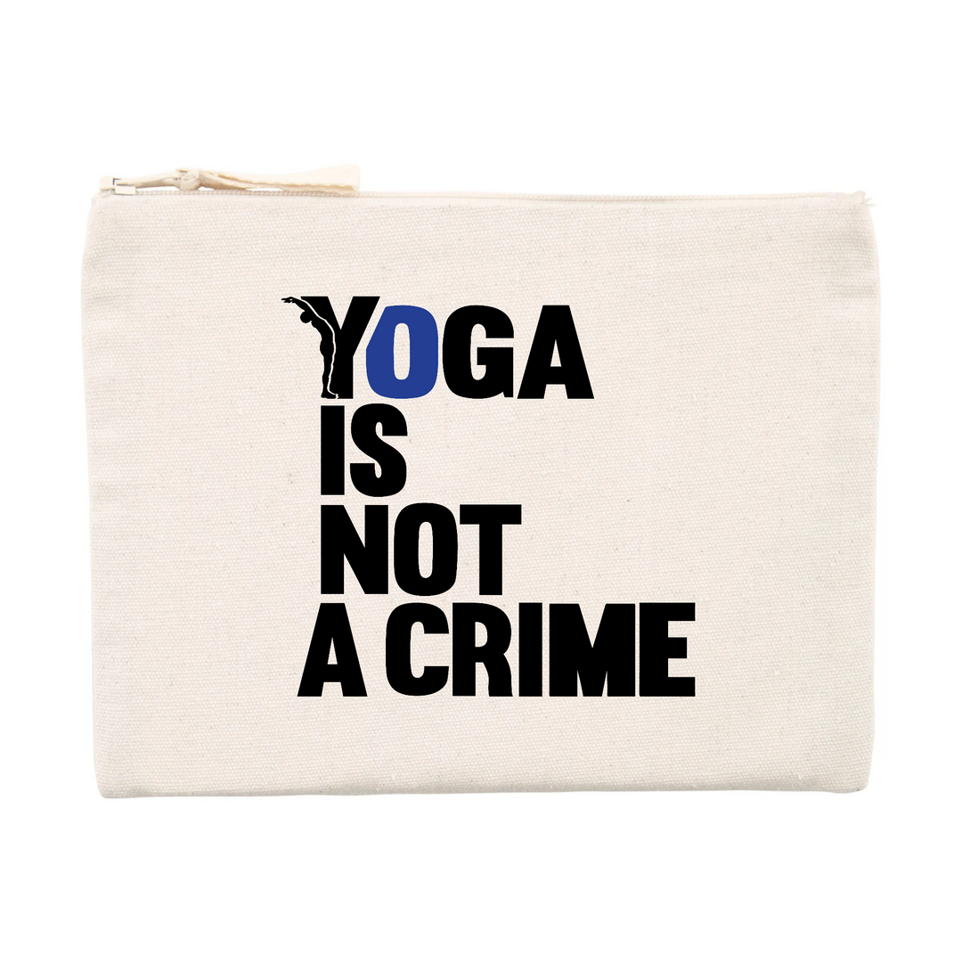 pochette - yoga is not a crime-Pochette maquillage - DTG-YOFE YOGA