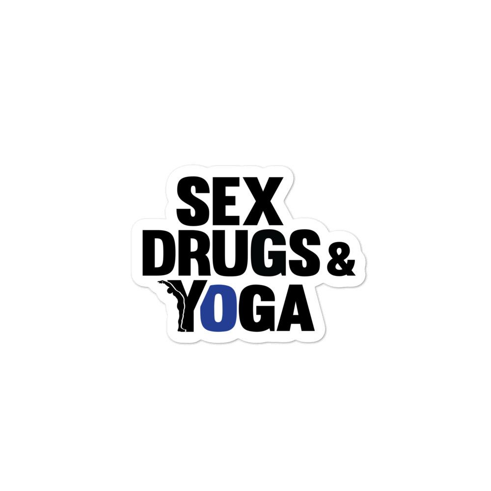 sticker - Sex Drugs & Yoga – YOFE YOGA