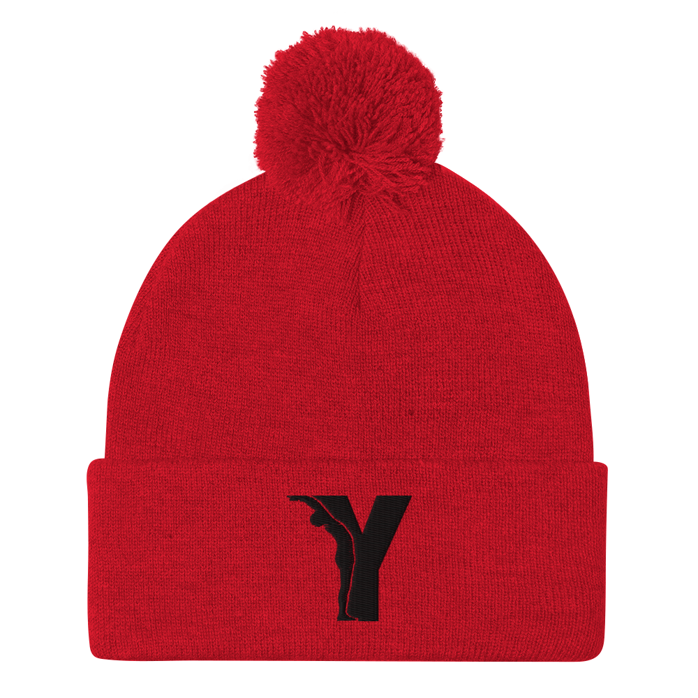 Yofe - Bonnet à pompon - logo Y-YOFE YOGA