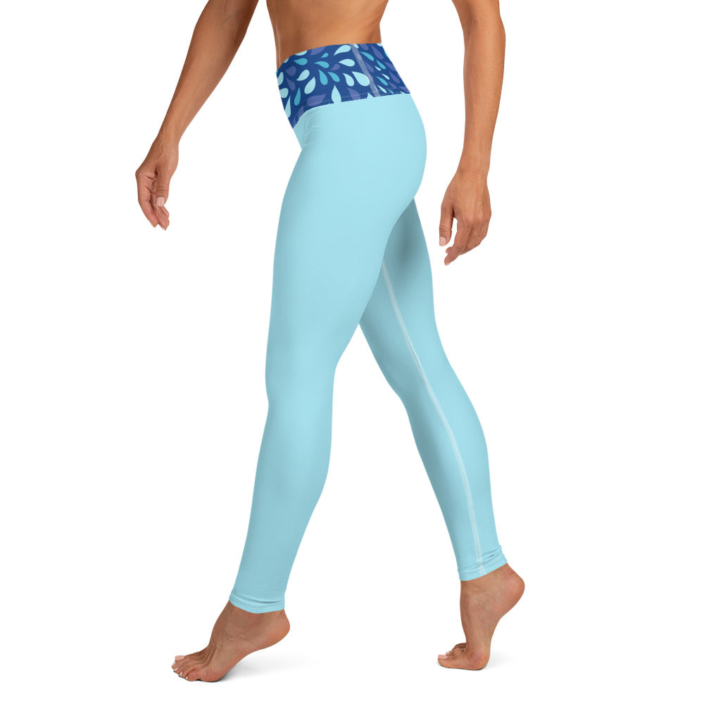 Legging de yoga - aquaflow bleu