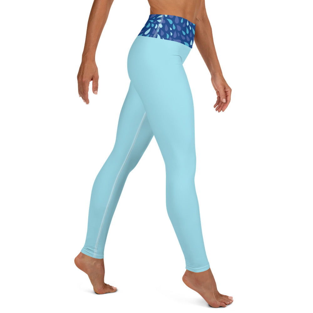 Legging de yoga - aquaflow bleu