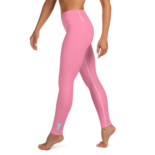 Legging de yoga - le chat surveille - rose