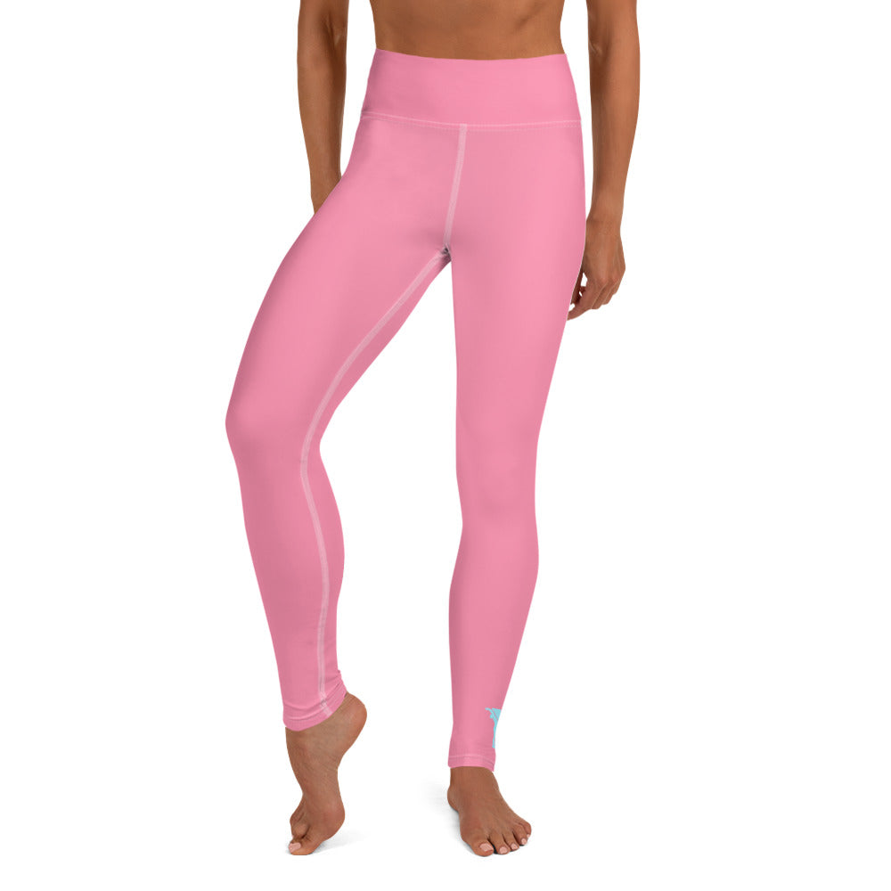 Legging de yoga - le chat surveille - rose