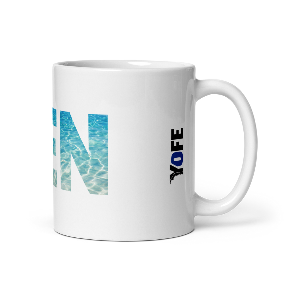 Mug Blanc - Zen - Prends une pause, respire, savoure