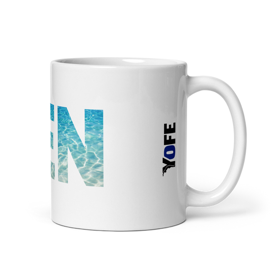 Mug Blanc - Zen - Prends une pause, respire, savoure