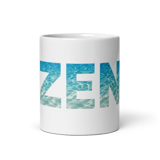 Mug Blanc - Zen - Prends une pause, respire, savoure