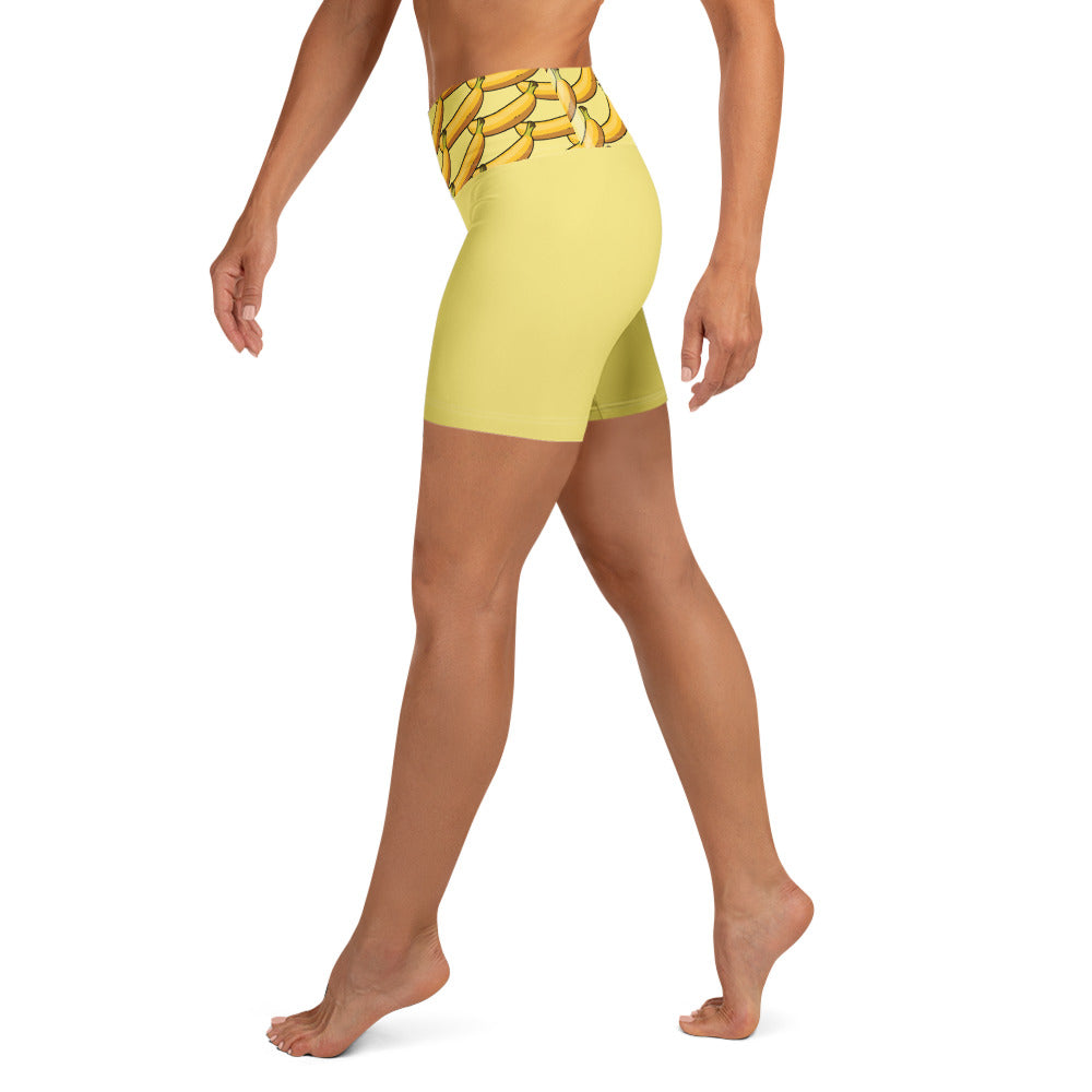 Short de Yoga femme - banane Boost