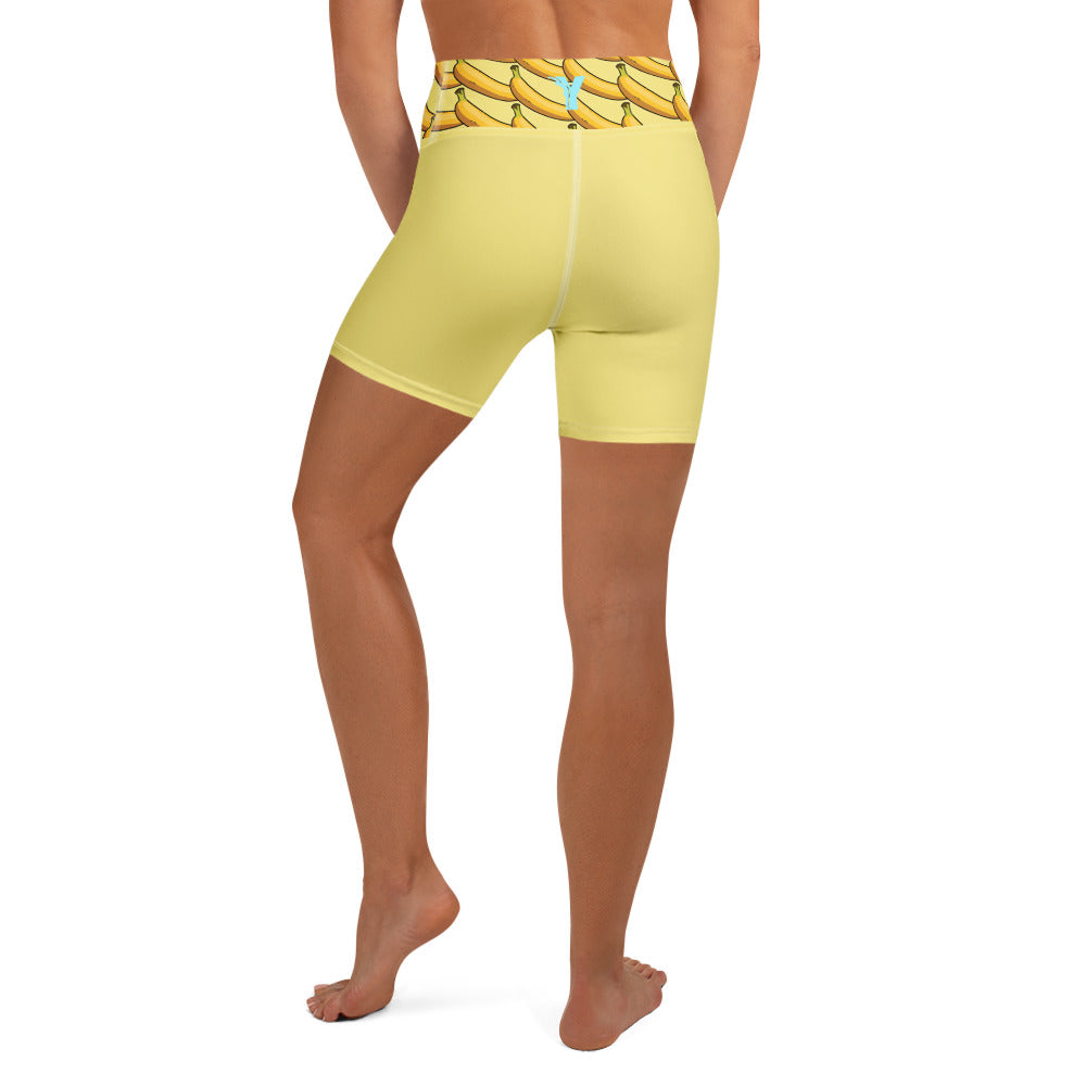 Short de Yoga femme - banane Boost