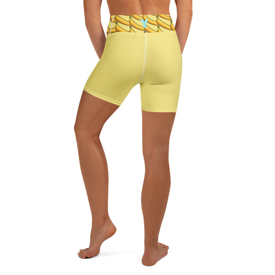 Short de Yoga femme - banane Boost