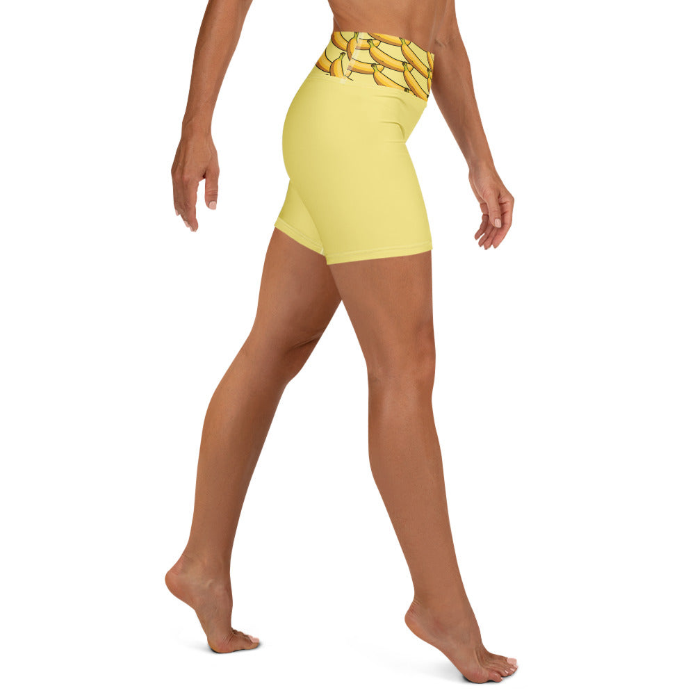 Short de Yoga femme - banane Boost