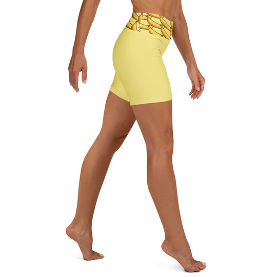 Short de Yoga femme - banane Boost