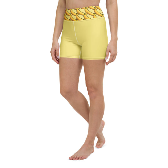 Short de Yoga femme - banane Boost