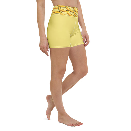 Short de Yoga femme - banane Boost