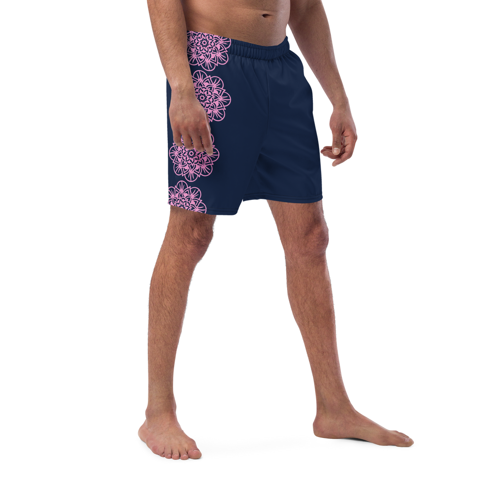 Short yoga bikram maillot de bain Fleurs roses homme YOFE YOGA