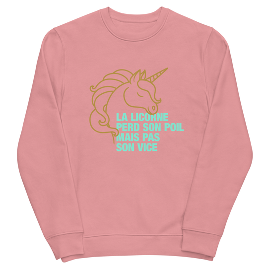 Sweatshirt bio - la licorne