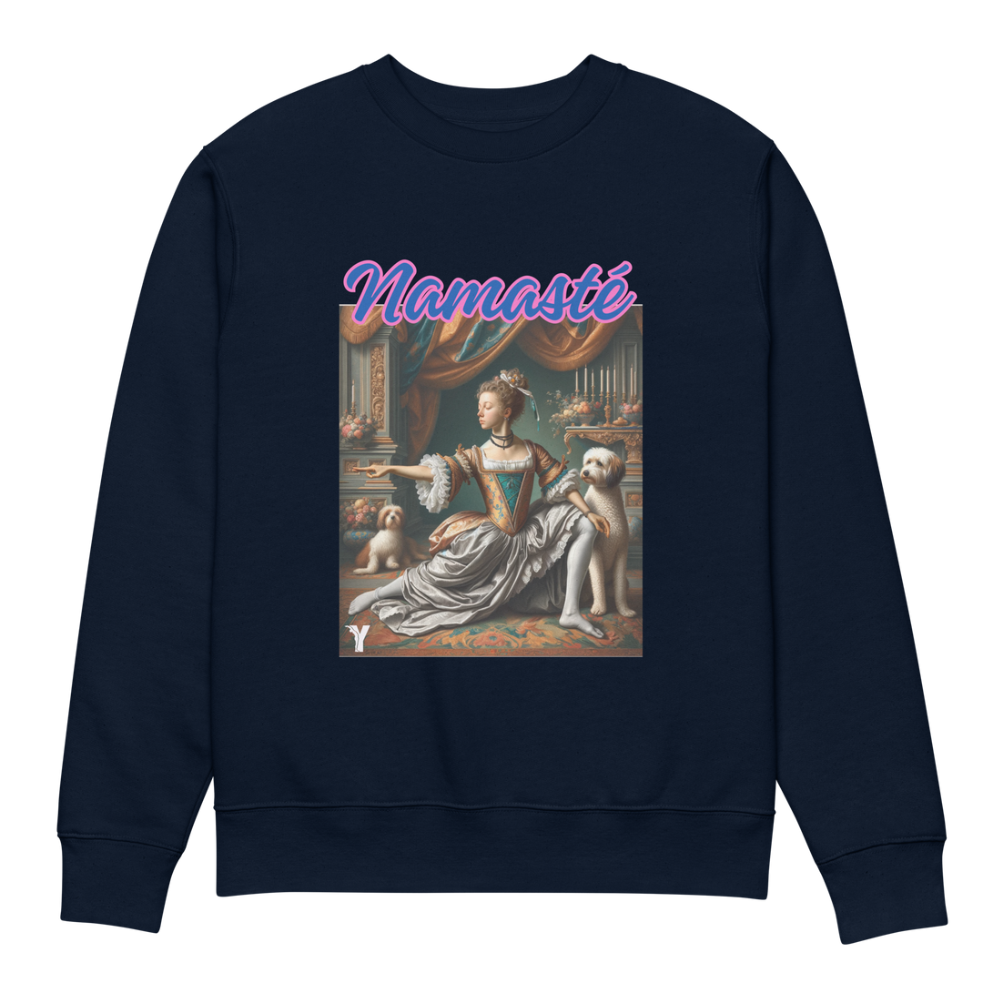 sweatshirt éco responsable yoga homme namasté Marie Antoinette