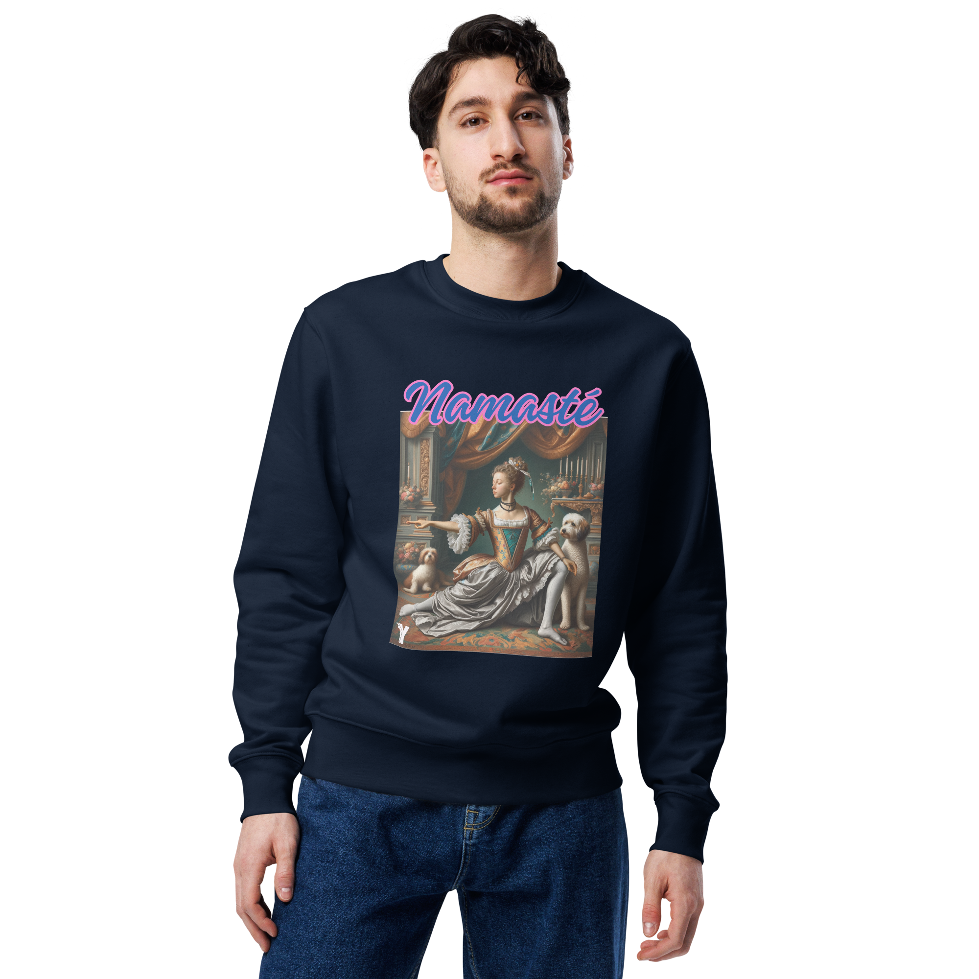 sweatshirt éco responsable yoga homme namasté Marie Antoinette