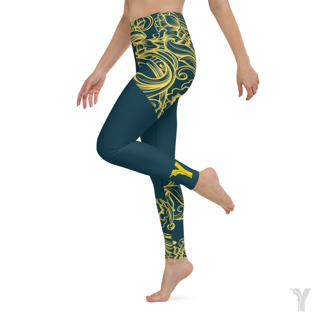 Pantalon yoga - femme - Motif écaille – YOFE YOGA