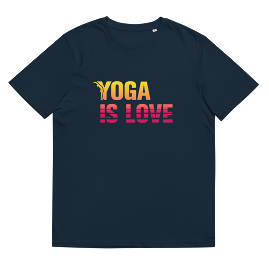 T-shirt Bio - Yoga is love - california-YOFE YOGA