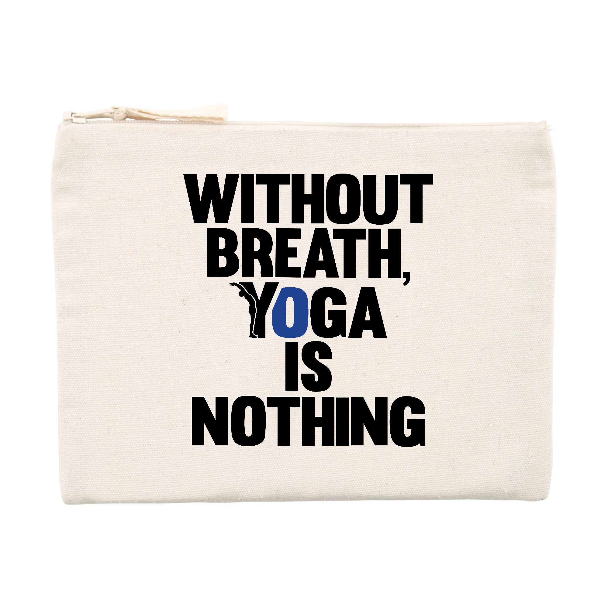 pochette - without breathe yoga is nothing-Pochette maquillage - DTG-YOFE YOGA
