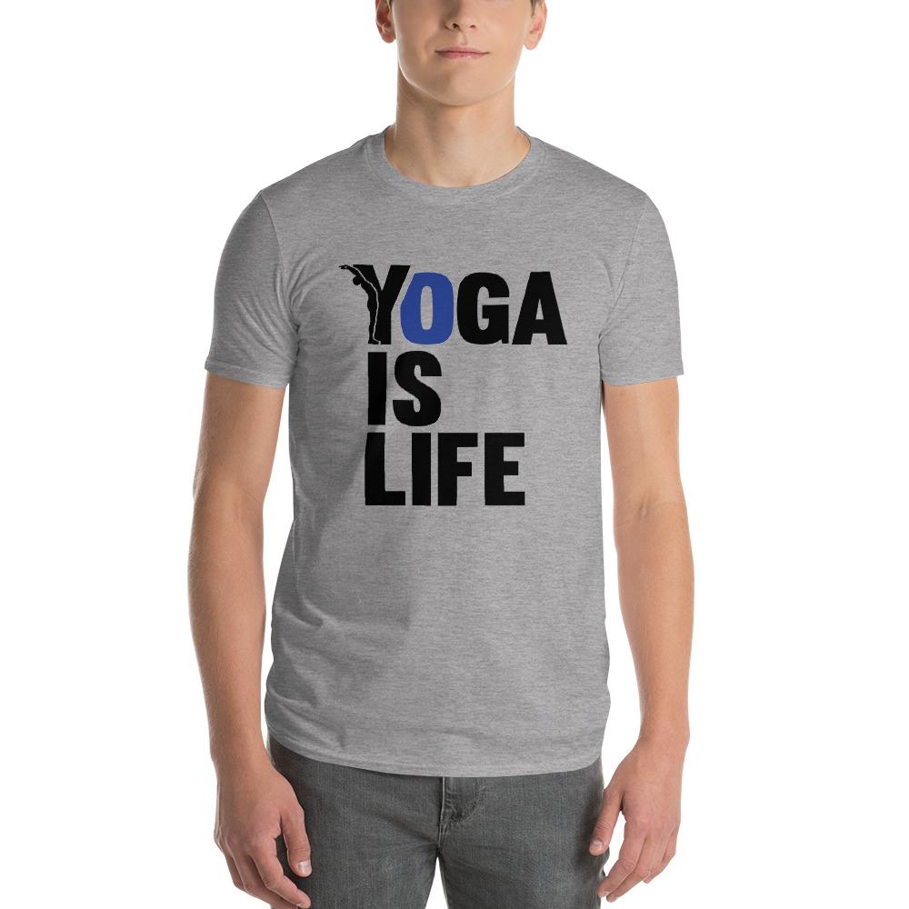 t-shirt homme yoga - yofe - yoga is life-YOFE YOGA