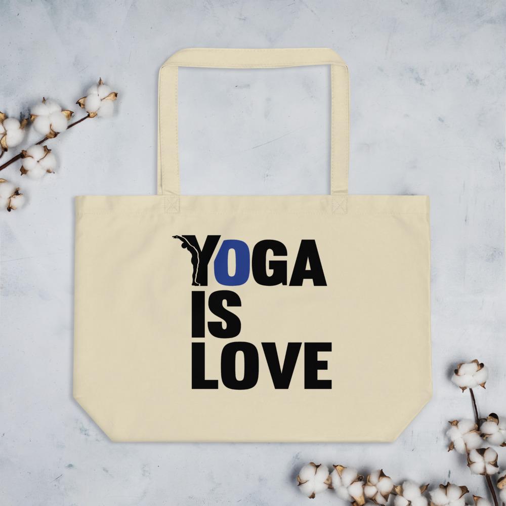 XXL tote bag - yoga is love -yofe-YOFE YOGA