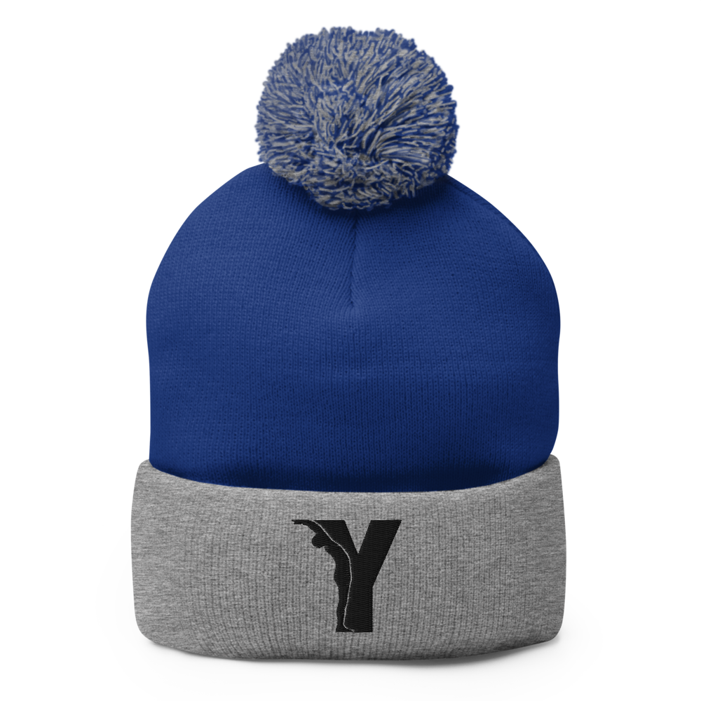 Yofe - Bonnet à pompon - logo Y-YOFE YOGA