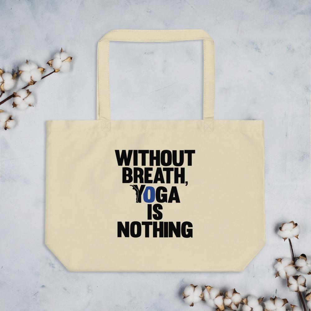 yofe - XXL tote bag - without breath, yoga is nothing-YOFE YOGA